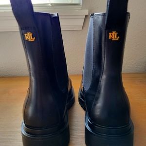 Genuine LRL Corinne black leather boots